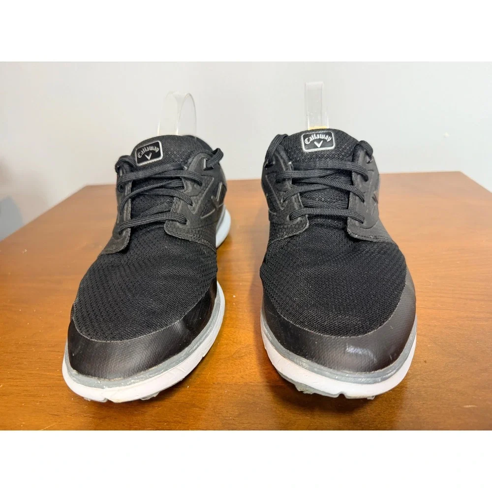 Callaway Golf Shoes Mens 10 Black Balboa Vent Spikeless Mesh Athletic CG206BK‎